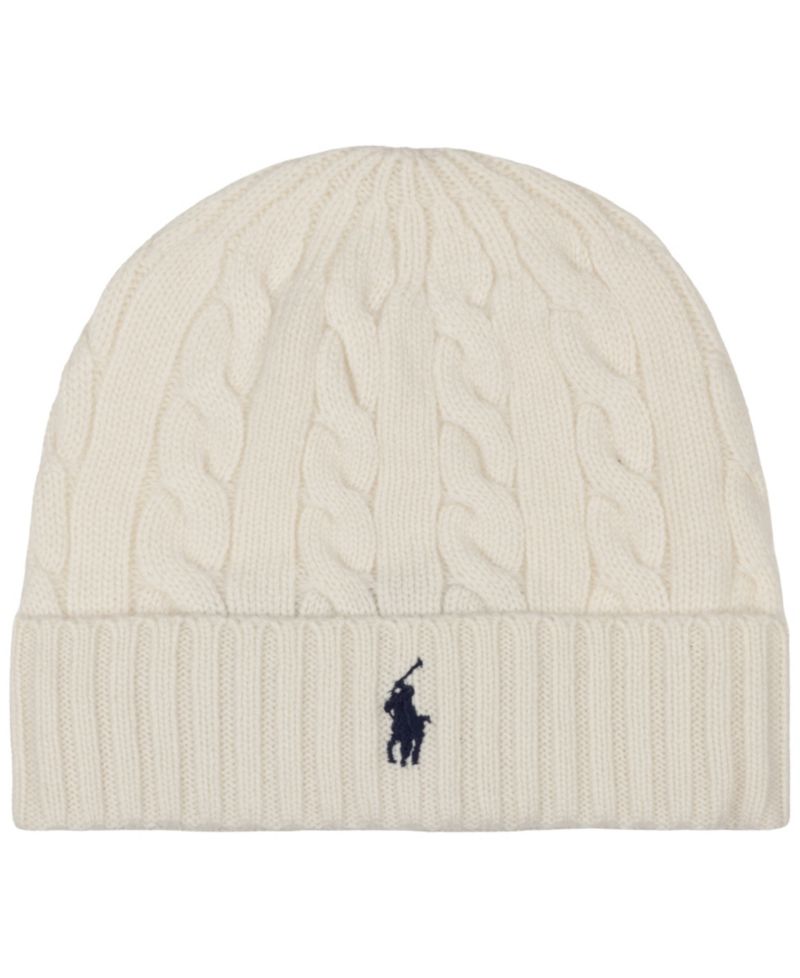 Men's Cashmere Blend Cable Beanie