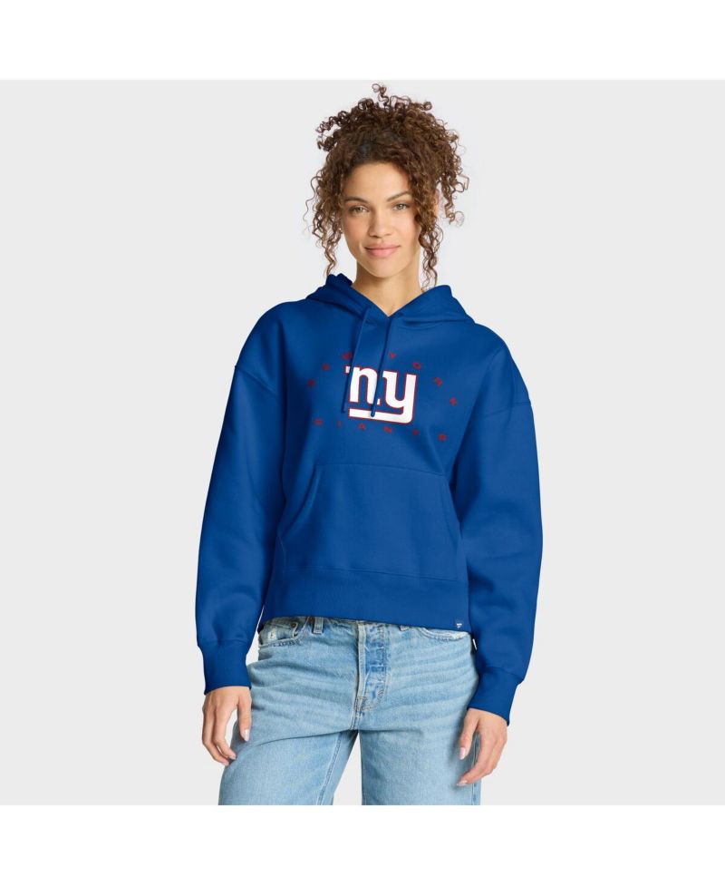 Women's Royal New York Giants Eligible Receiver Legacy Pullover Hoodie