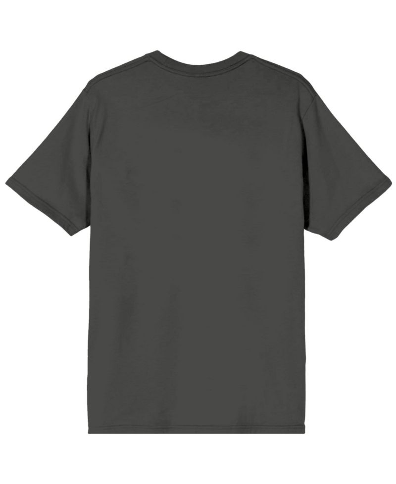 Men's Beer Logo Crest Charcoal Heather Graphic Tee-Small