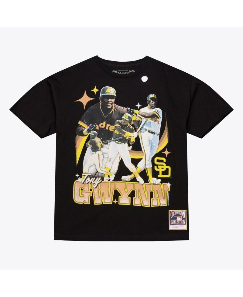 Men's Tony Gwynn Black San Diego Padres Legendary Collage Player T-Shirt