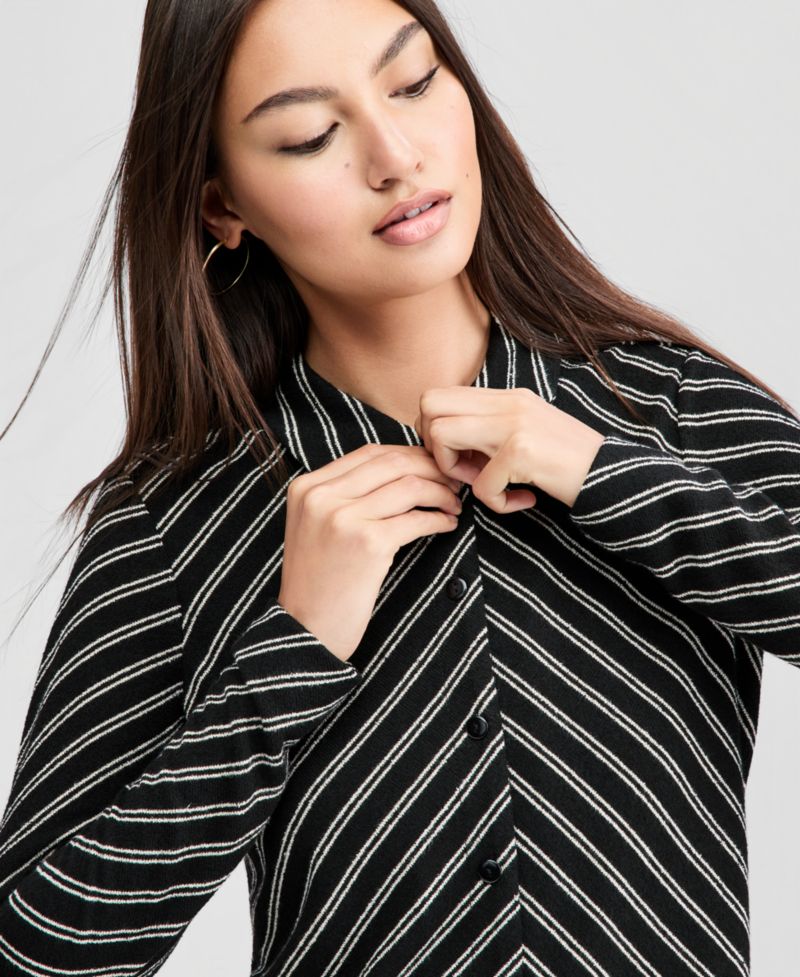 Petite Collared Cardigan
