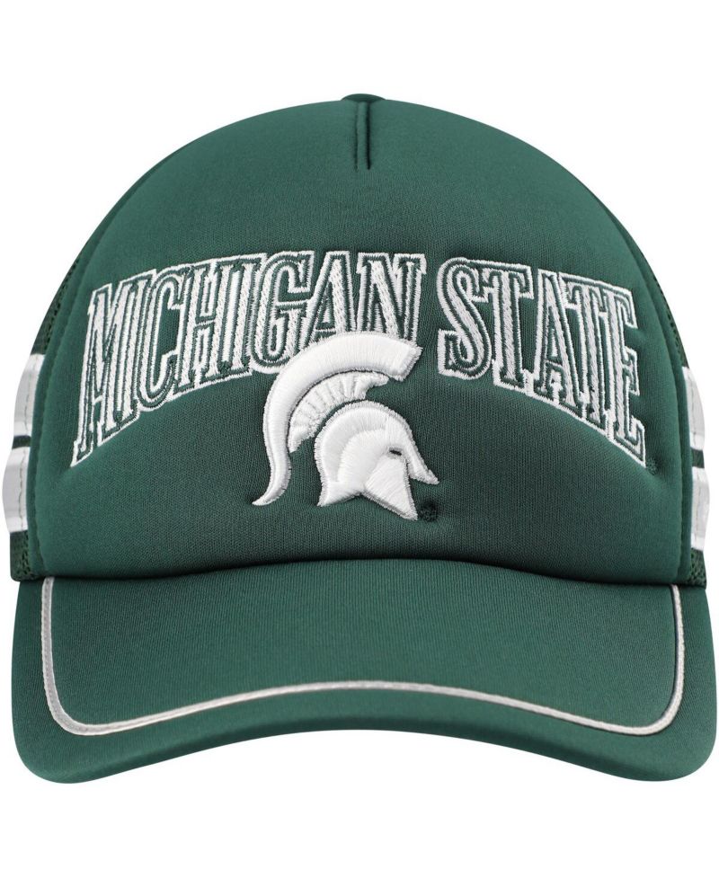 Men's Green Michigan State Spartans Sideband Trucker Adjustable Hat