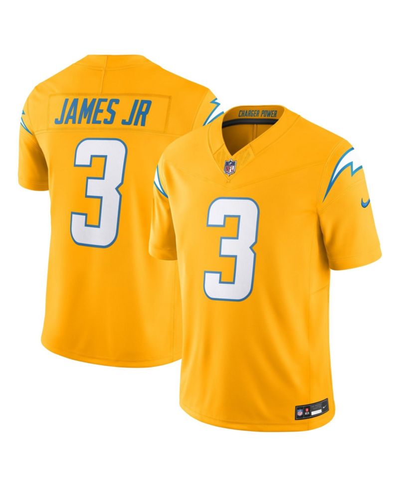 Men's Derwin James Jr. Gold Los Angeles Chargers Alternate Charger Power Vapor F.U.S.E. Limited Jersey
