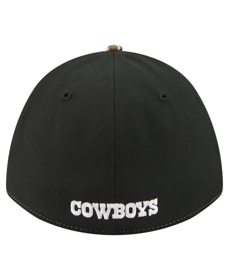 Men's Camo/Black Dallas Cowboys Team Collection RealTree 39THIRTY M-Crown A-Frame Flex Hat