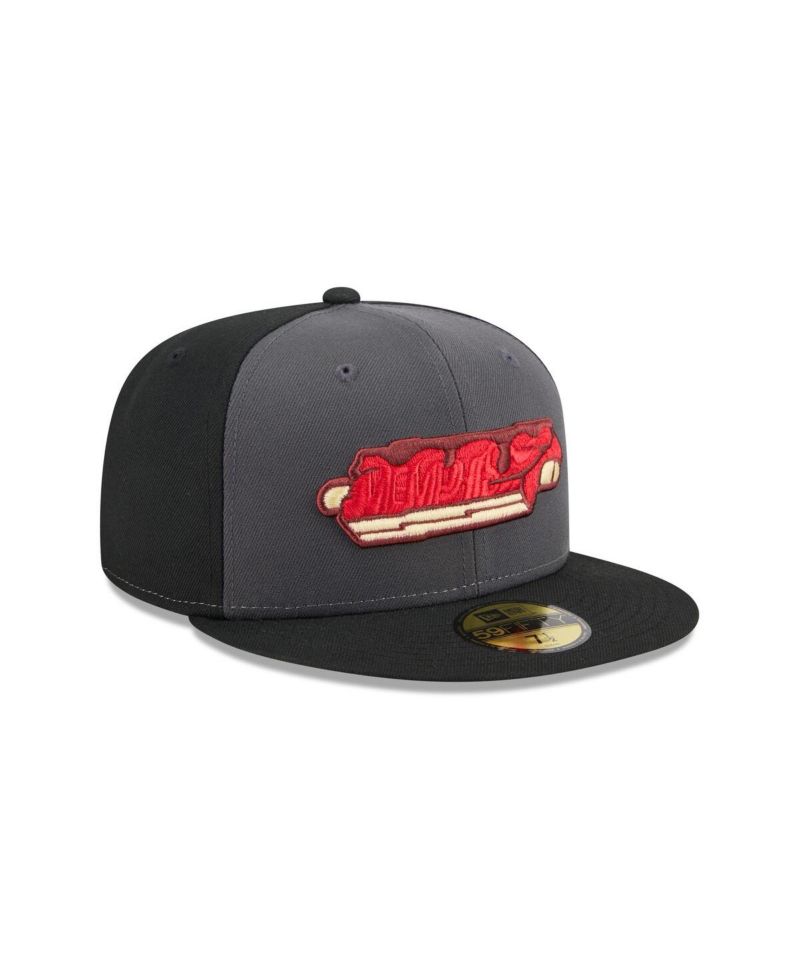Men's Gray Memphis Redbirds Theme Nights 59FIFTY Fitted Hat