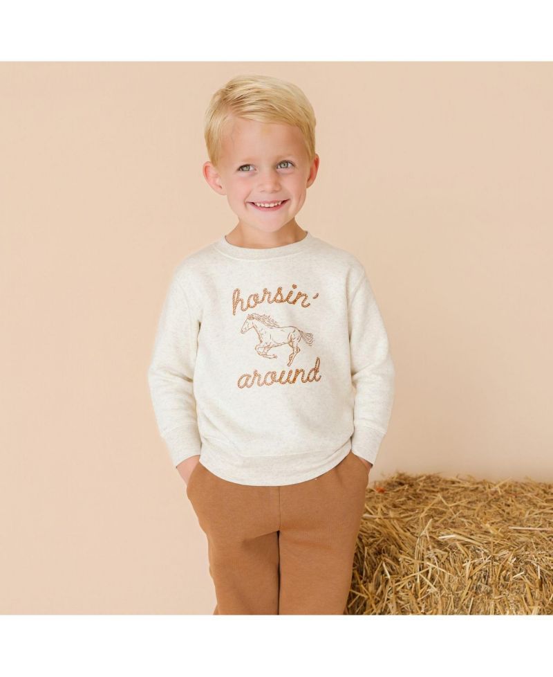 Big Boys (10 - 12) Horsin Around Western Sweatshirt