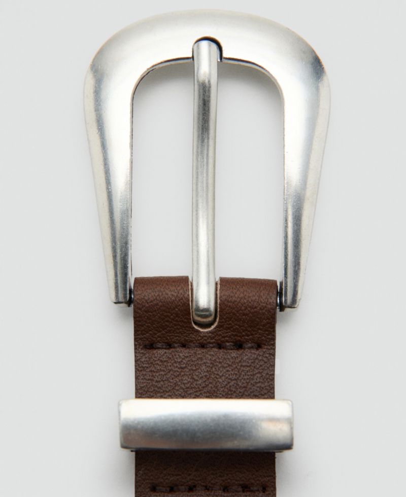 Women's Metal Detail Leather Belt