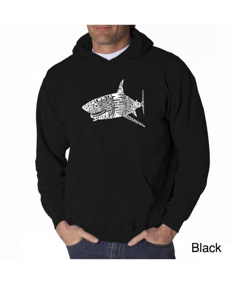 Men's Word Art Hoodie - Shark Species