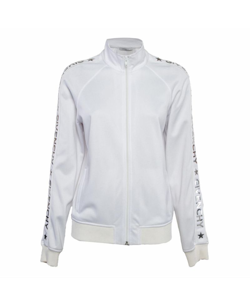 Women's Metallic Logo Print Jersey Jacket