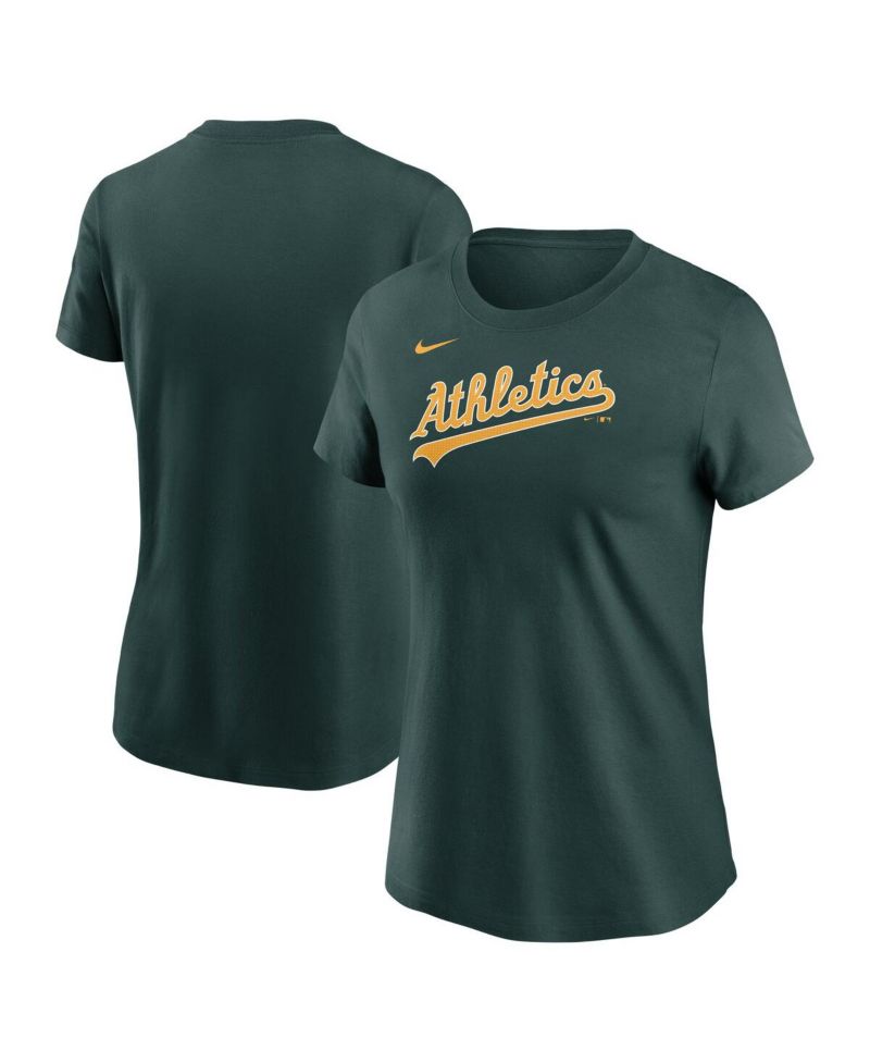Women's Green Athletics Fuse Wordmark T-Shirt