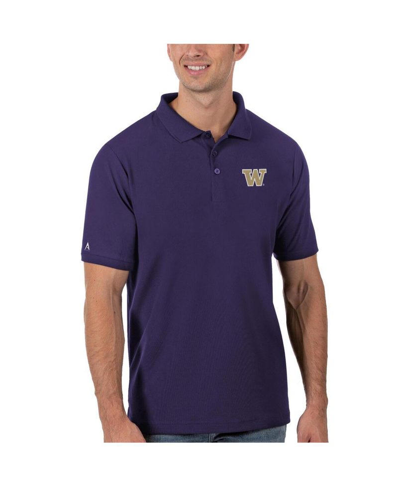 Men's Purple Washington Huskies Legacy Pique Polo