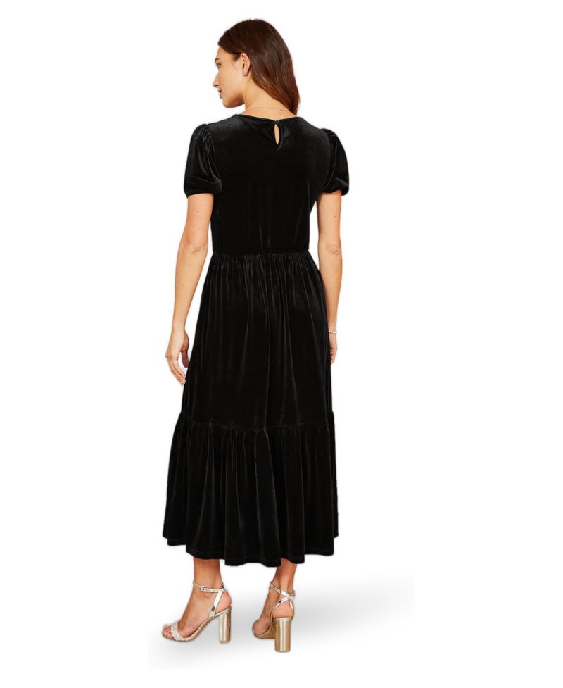 Women's Velvet Midi Dress