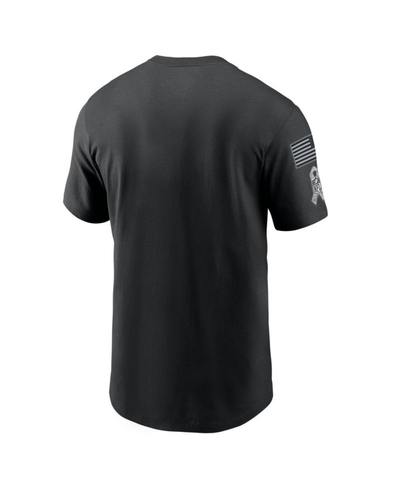 Men's Black Detroit Lions 2026 Salute to Service Sideline Dri-FIT T-Shirt