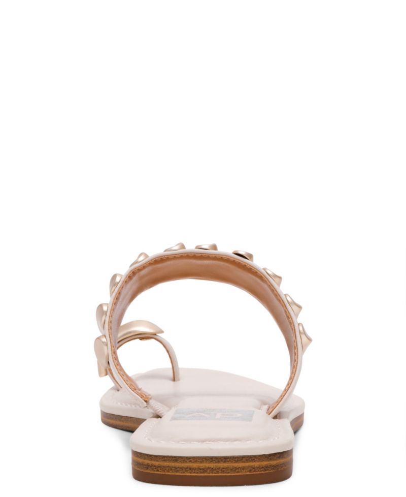 Women's Jayson Jewelry Embellished Thong Toe Ring Flat Sandals
