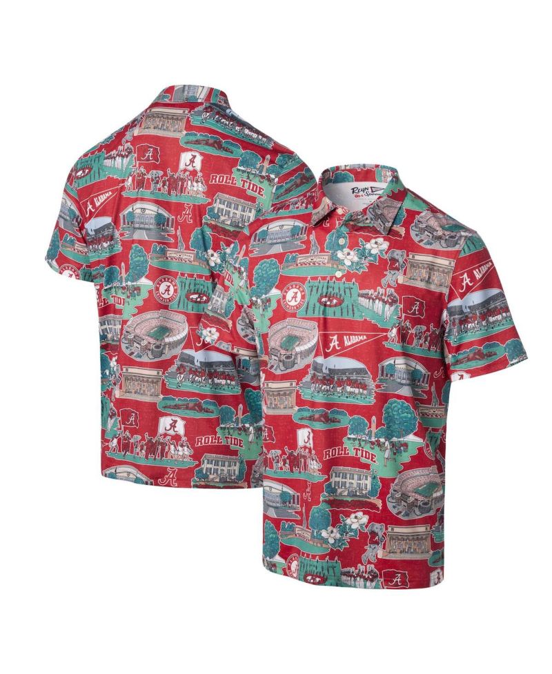 Men's Crimson Alabama Crimson Tide Scenic Polo Shirt