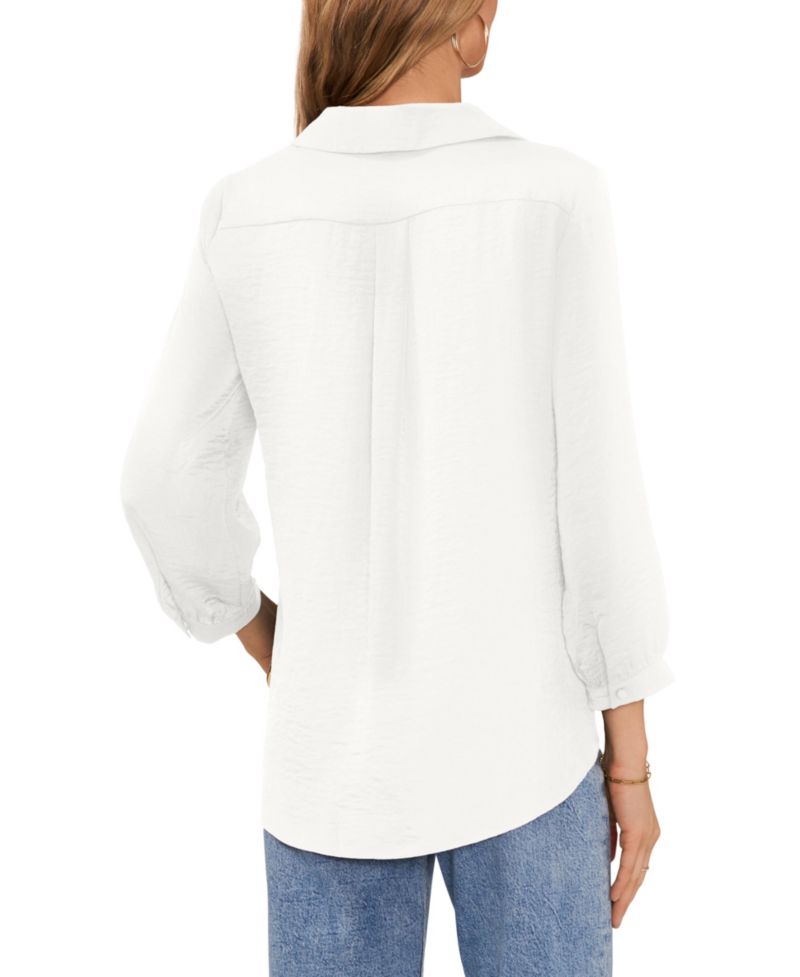 Women's Collared V-Neck Top