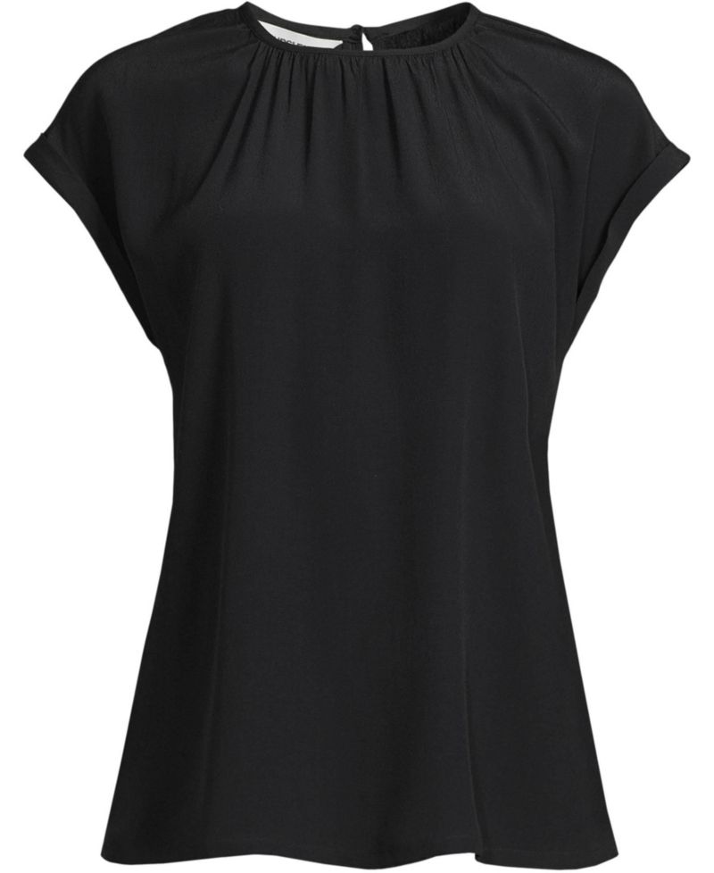 Women's Sleeveless Crepe Popover Top