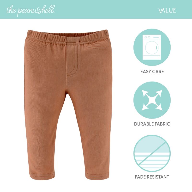 Baby Boys Jeggings, 4-Pack, Neutral