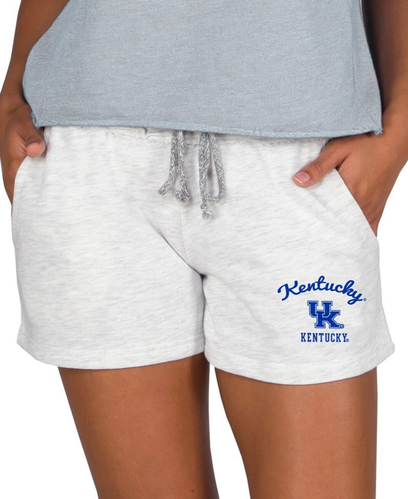 Women's Ash Kentucky Wildcats Mainstream French Terry Tri-Blend Shorts