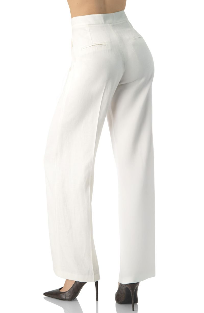 Women's Striped Wide-Leg Pants
