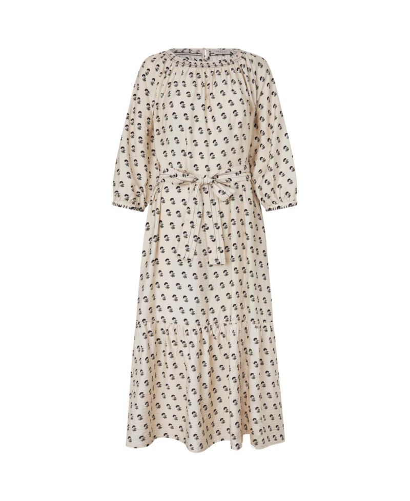 Women's Gathered Neck Midi Dress