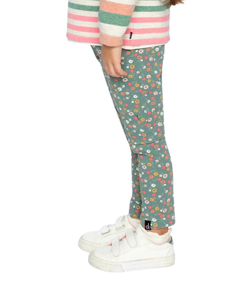 Little and Big Girl (6-7) Cotton Leggings Floral Print