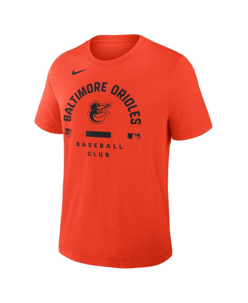 Men's Orange Baltimore Orioles Authentic Collection Early Work Tri-Blend Dri-FIT T-Shirt