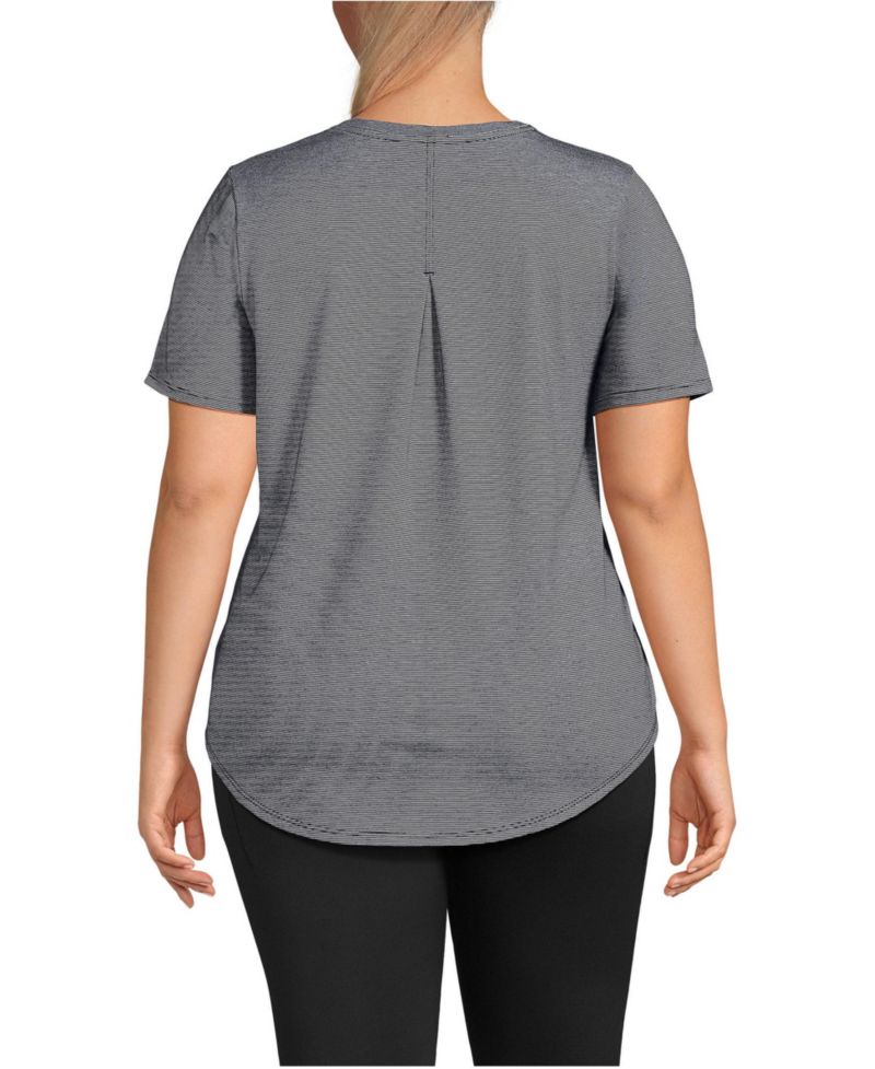 Plus Size Short Sleeve Cooling Performance Tunic Tee