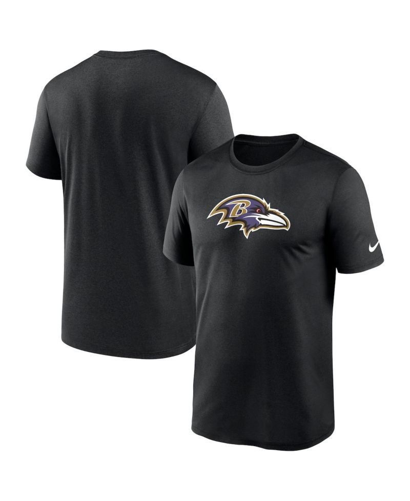 Men's Black Baltimore Ravens Legend Logo Performance T-shirt