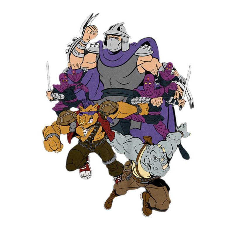 Big & Tall Shredder And Foot Clan T-Shirt
