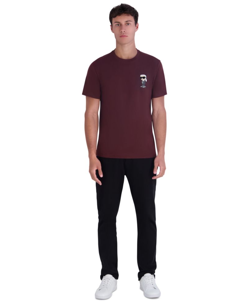 Men's Karl In Suit With Flocking Glasses Modern-Fit T-Shirt