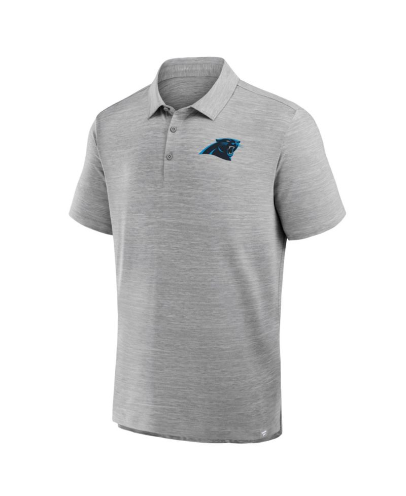 Men's Heather Gray Carolina Panthers Clutch Polo Shirt