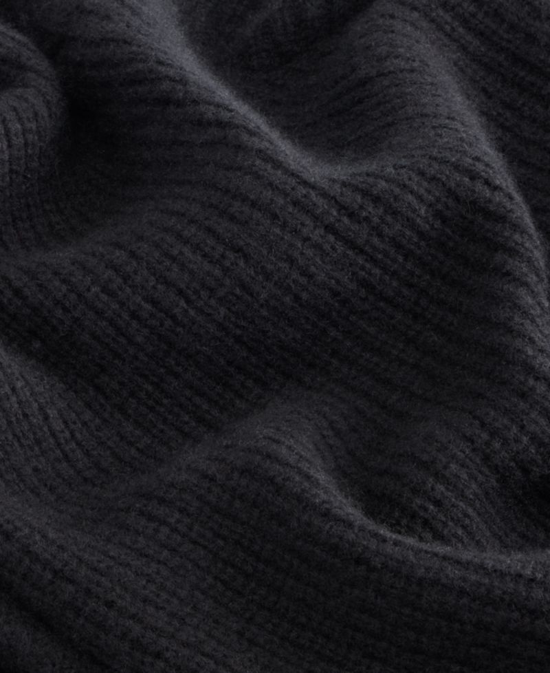 Women's 100% Cashmere Drop Shoulder Shawl-Collar Cardigan