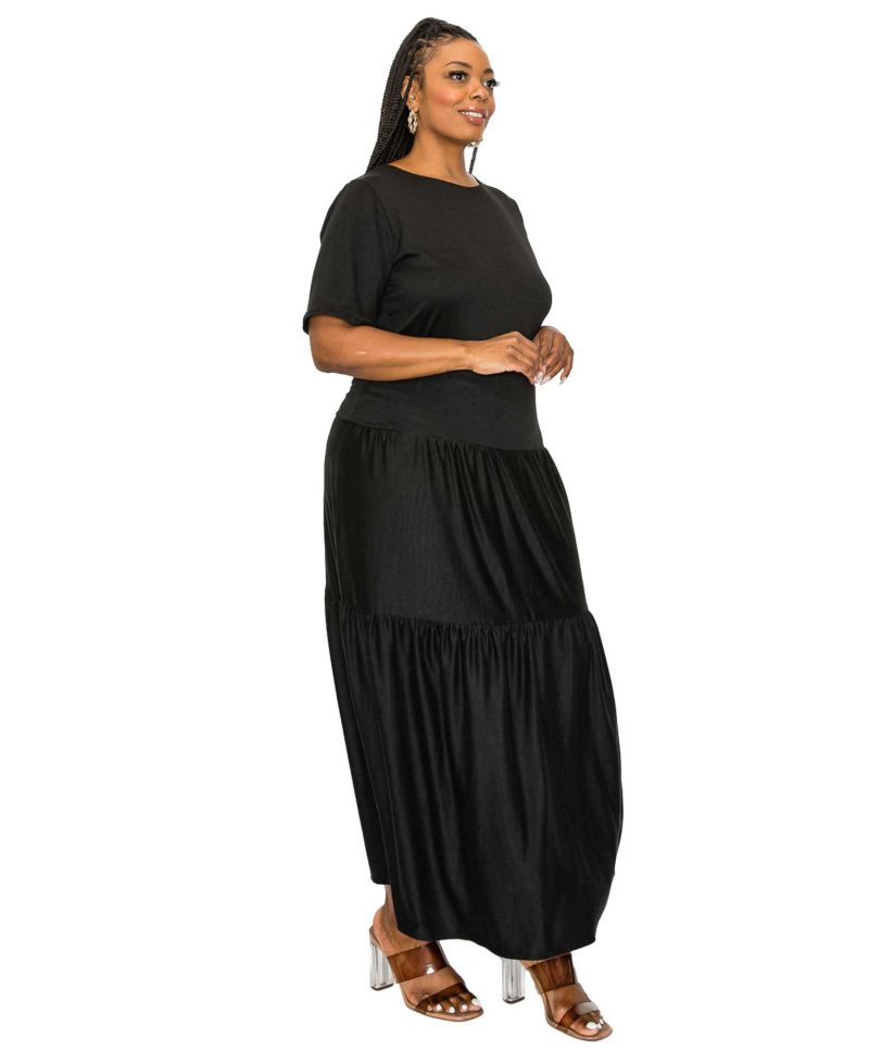 Women's Plus Size Jourdan Tiered Maxi Dress