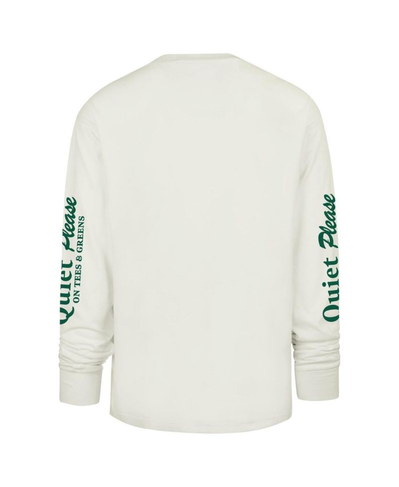 Men's Cream New York Yankees Quiet Please Foundation Long Sleeve T-Shirt