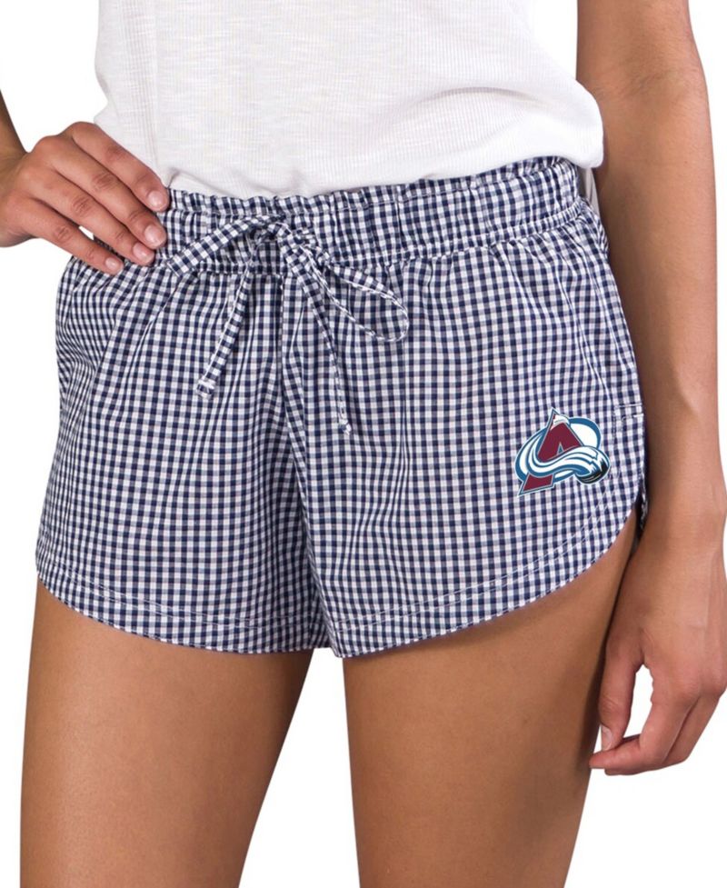 Women's Navy/White Colorado Avalanche Tradition Woven Shorts