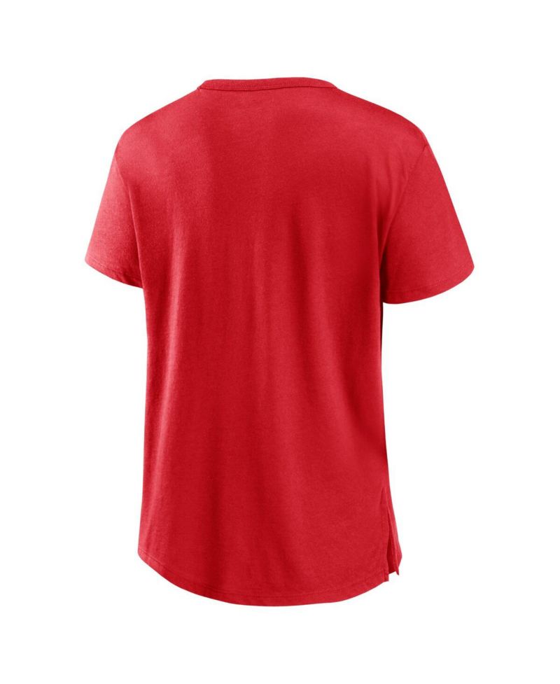 Women's Red Wisconsin Badgers Tie Breaker T-shirt