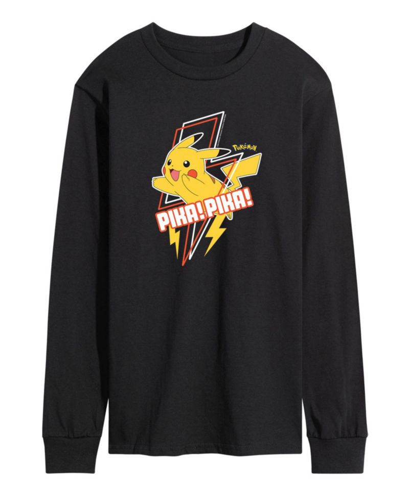 Men's Pokemon Pika Pika Long Sleeve T-shirt