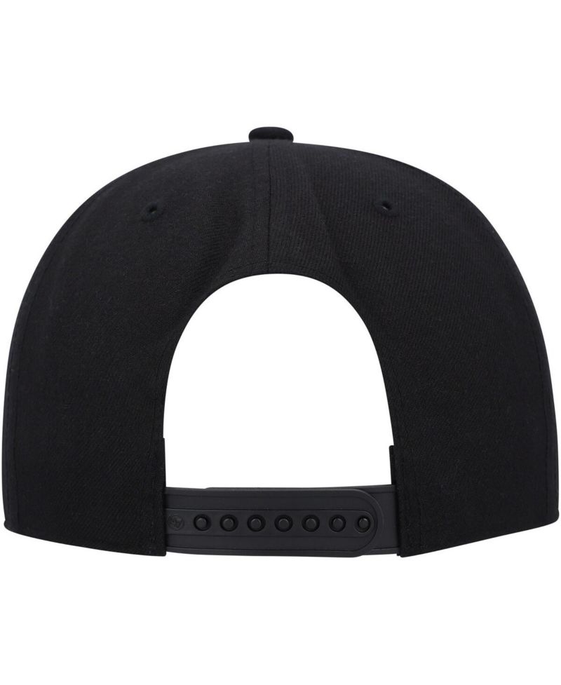 Men's Black Pittsburgh Penguins Sure Shot Captain Snapback Hat