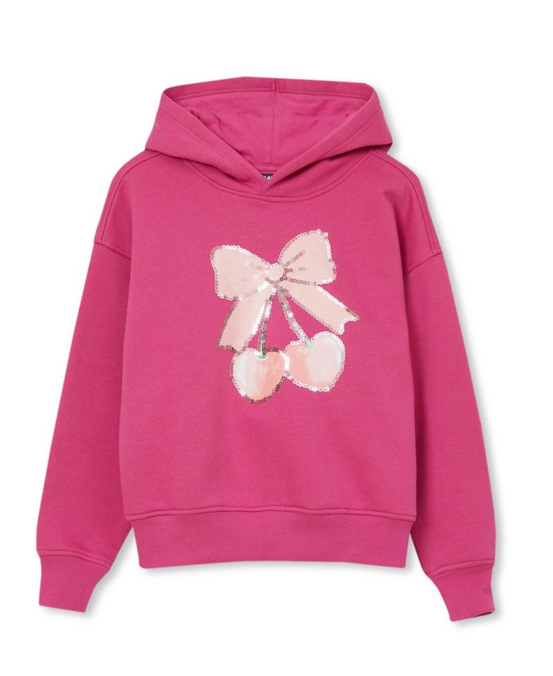Girls' 4-16 Oversized Dropped-Shoulder Long-Sleeve Hoodie