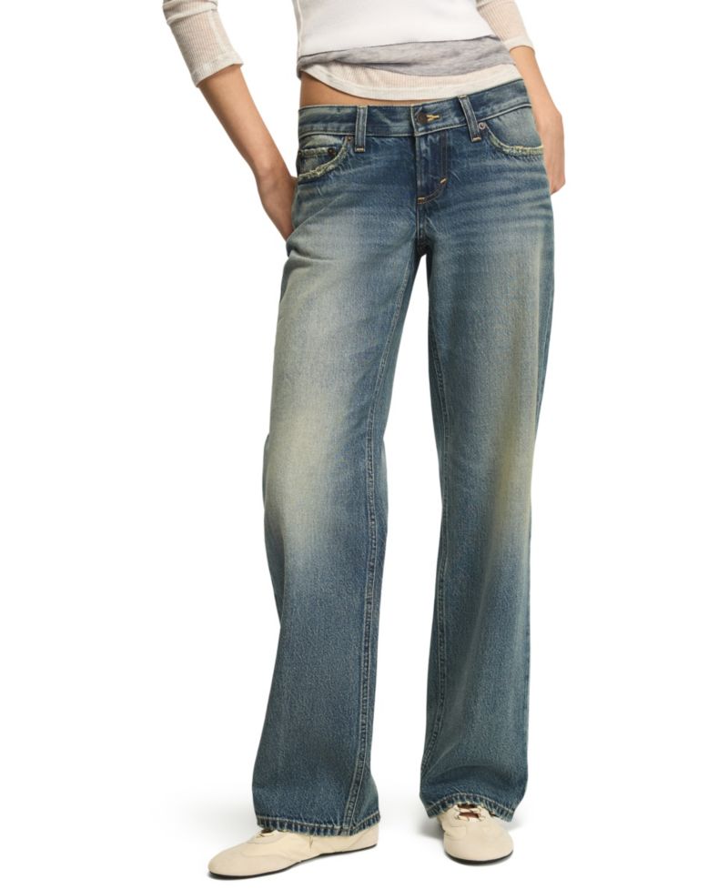 Women's Ultra Low Rise Baggy Jeans