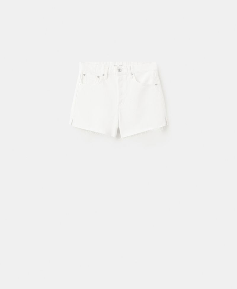 Women's Frayed Hem Denim Shorts
