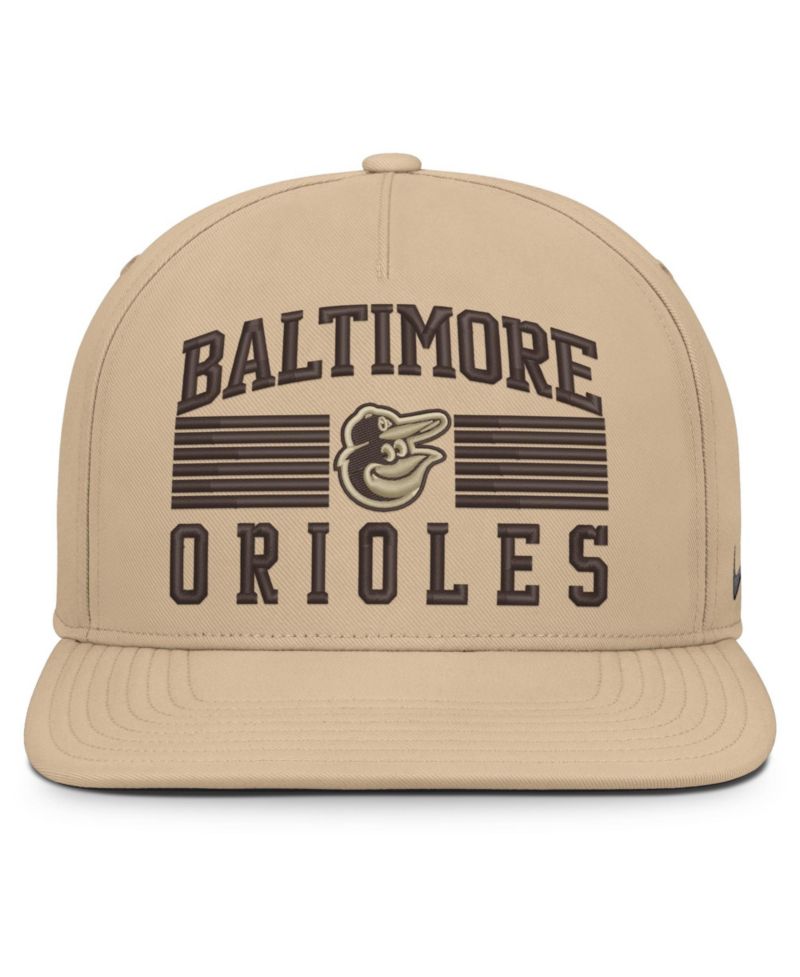 Men's Khaki Baltimore Orioles Desert Pro AeroBill Dri-FIT snapback Hat