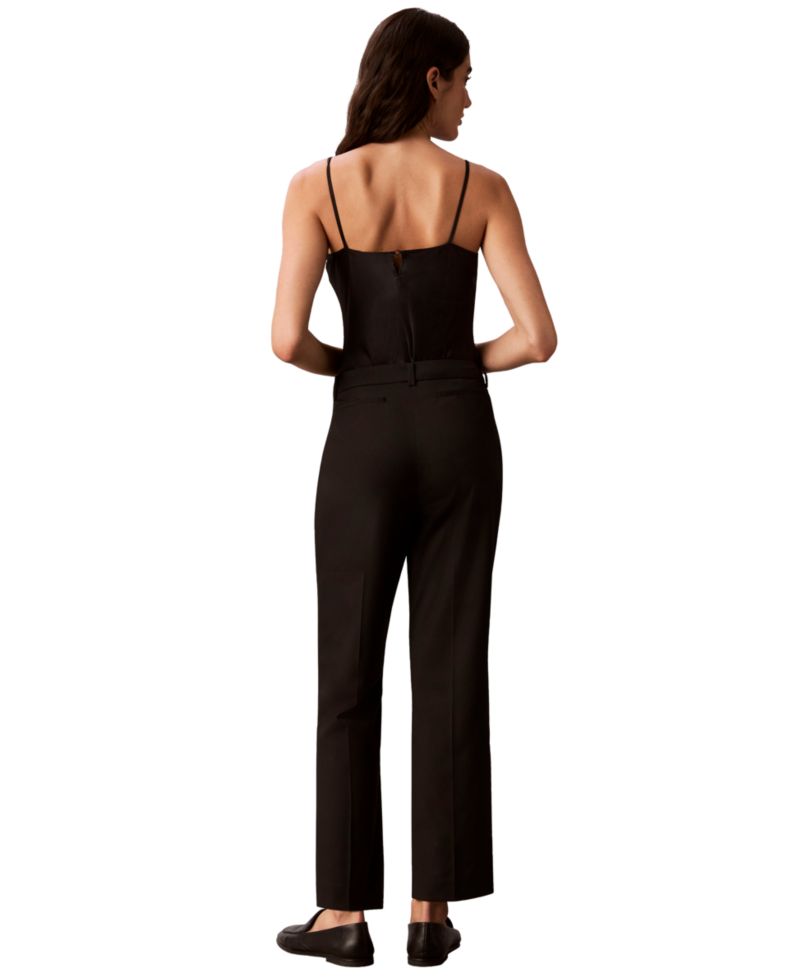 Petite Mid-Rise Straight-Leg Ankle Pants