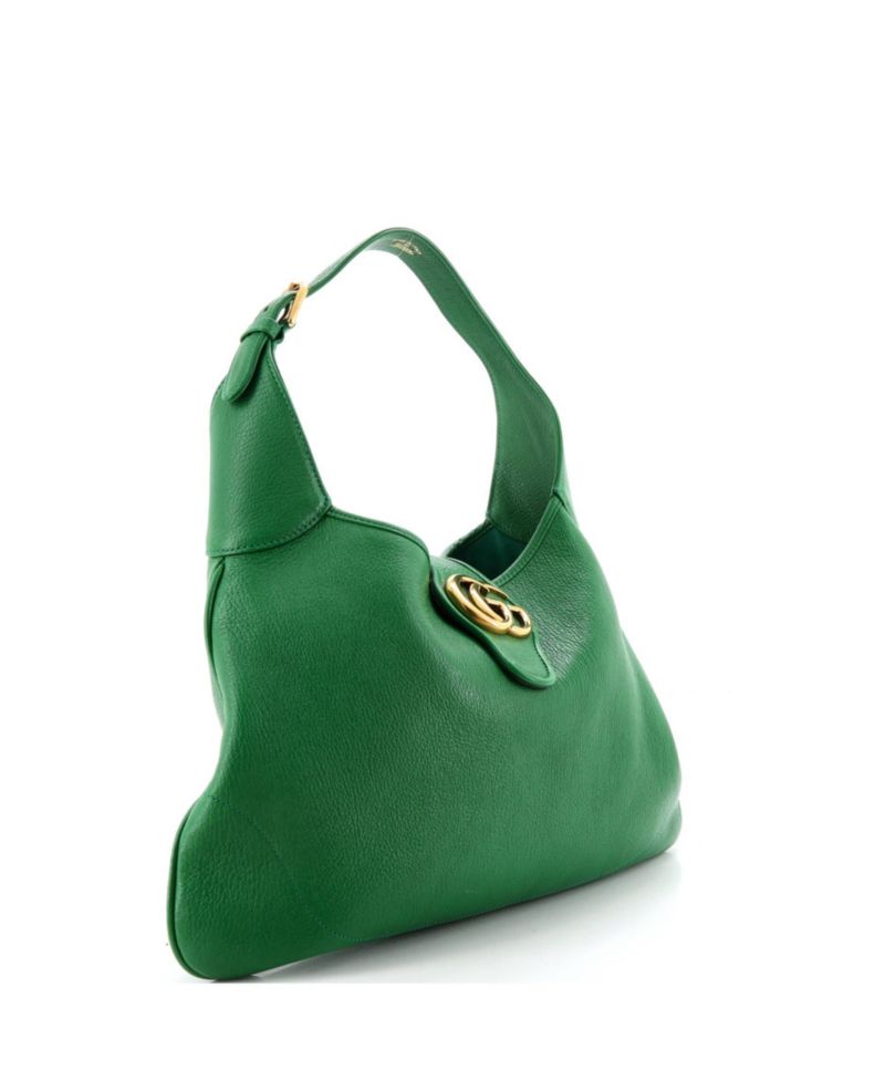Aphrodite Medium Leather Shoulder Bag, 15.5"W x 11"H x 2"D