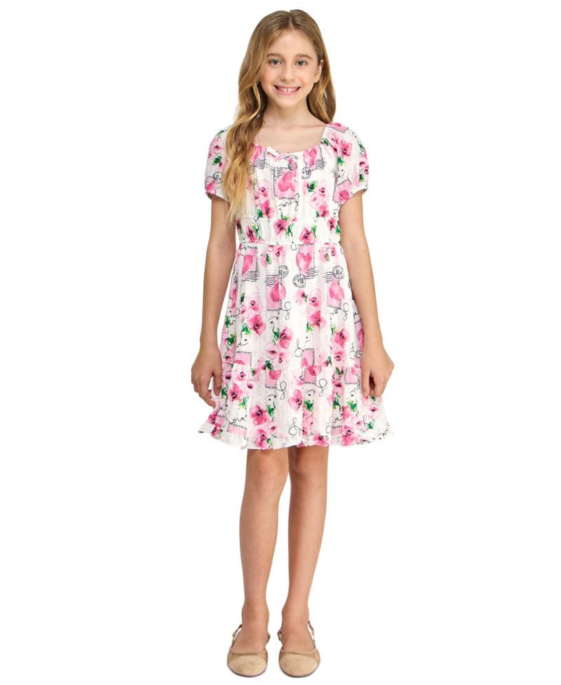 Girls' 7-16 Floral Print Dress
