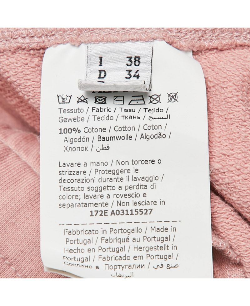 Women's Pink Logo Print Cotton Sweatpants