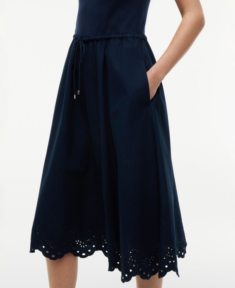 Women's Broderie Sleeveless Cotton Dress
