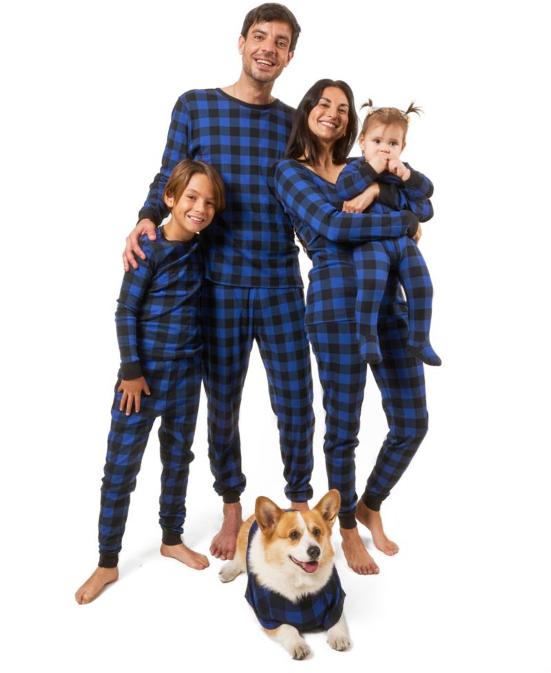 Baby Two Piece Cotton Plaid Holiday Pajamas