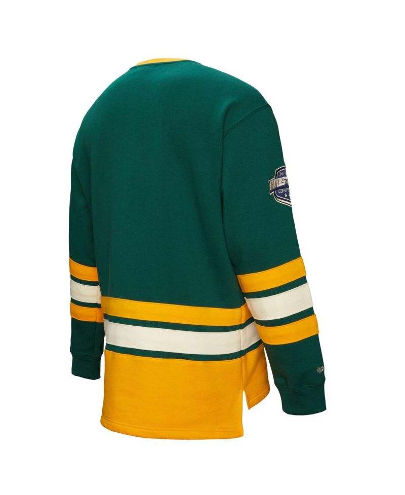 Men's Hunter Green Minnesota Wild Heritage Lace-Up Pullover Sweatshirt